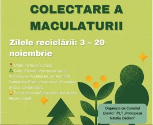 Read more about the article ,,Intervenții sustenabile de reciclare conduse de tineri”